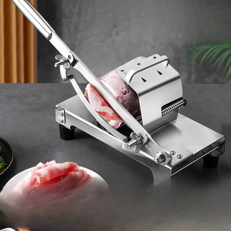 Manual cutting fat beef roll artifact small meat cutter