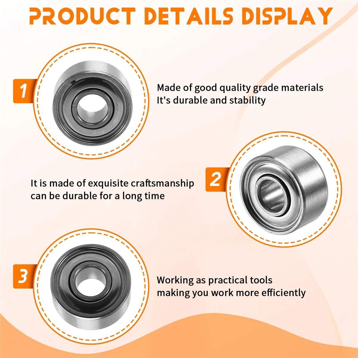 Rodamiento de ventilador de alta velocidad N18R, rodamiento de ventilador de alta velocidad 693ZZ, rodamiento de bolas de ventilador de ordenador de 3x8x4mm