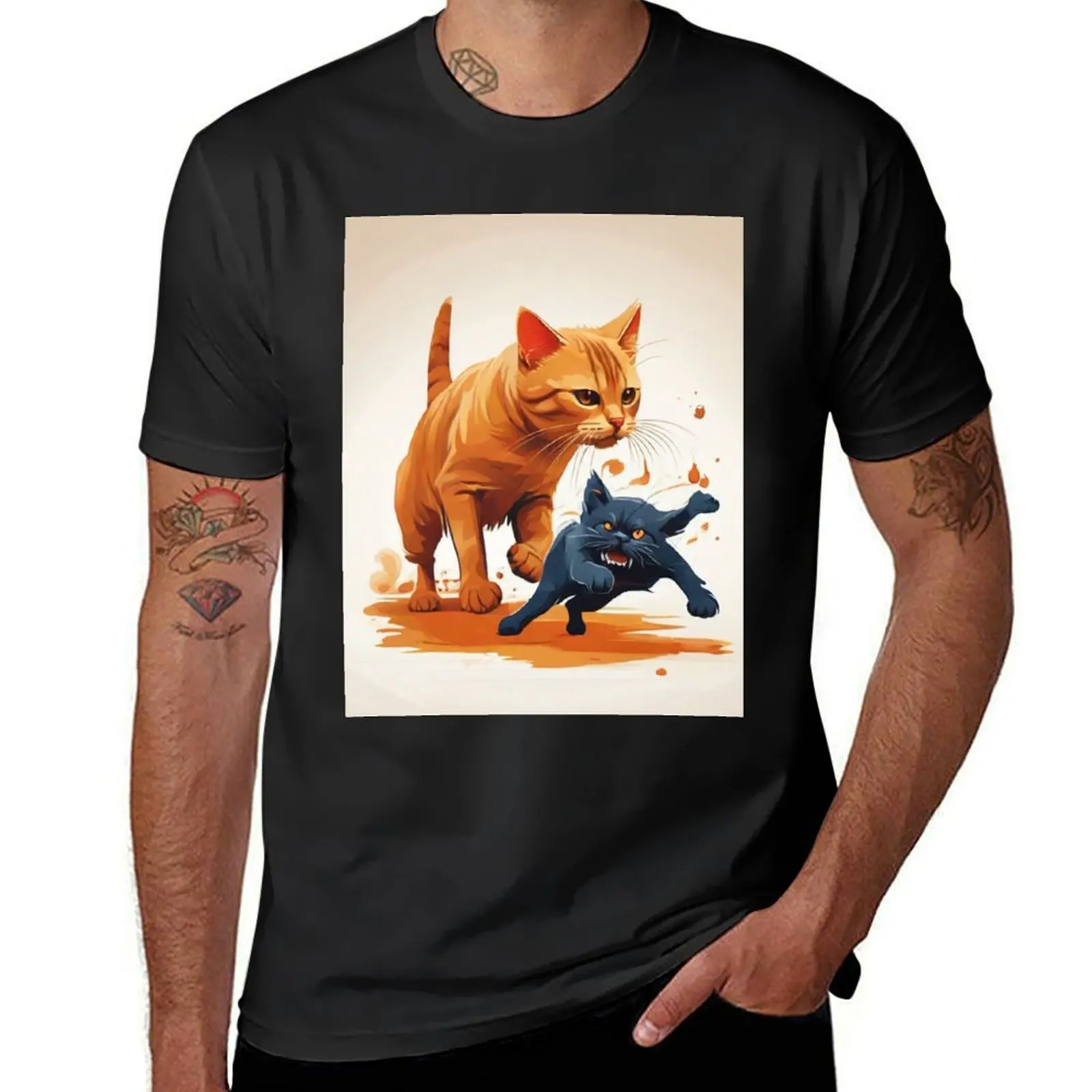 The mischief kitten and Mom T-Shirt customizeds shirts graphic tees sweat summer tops plain white t shirts men