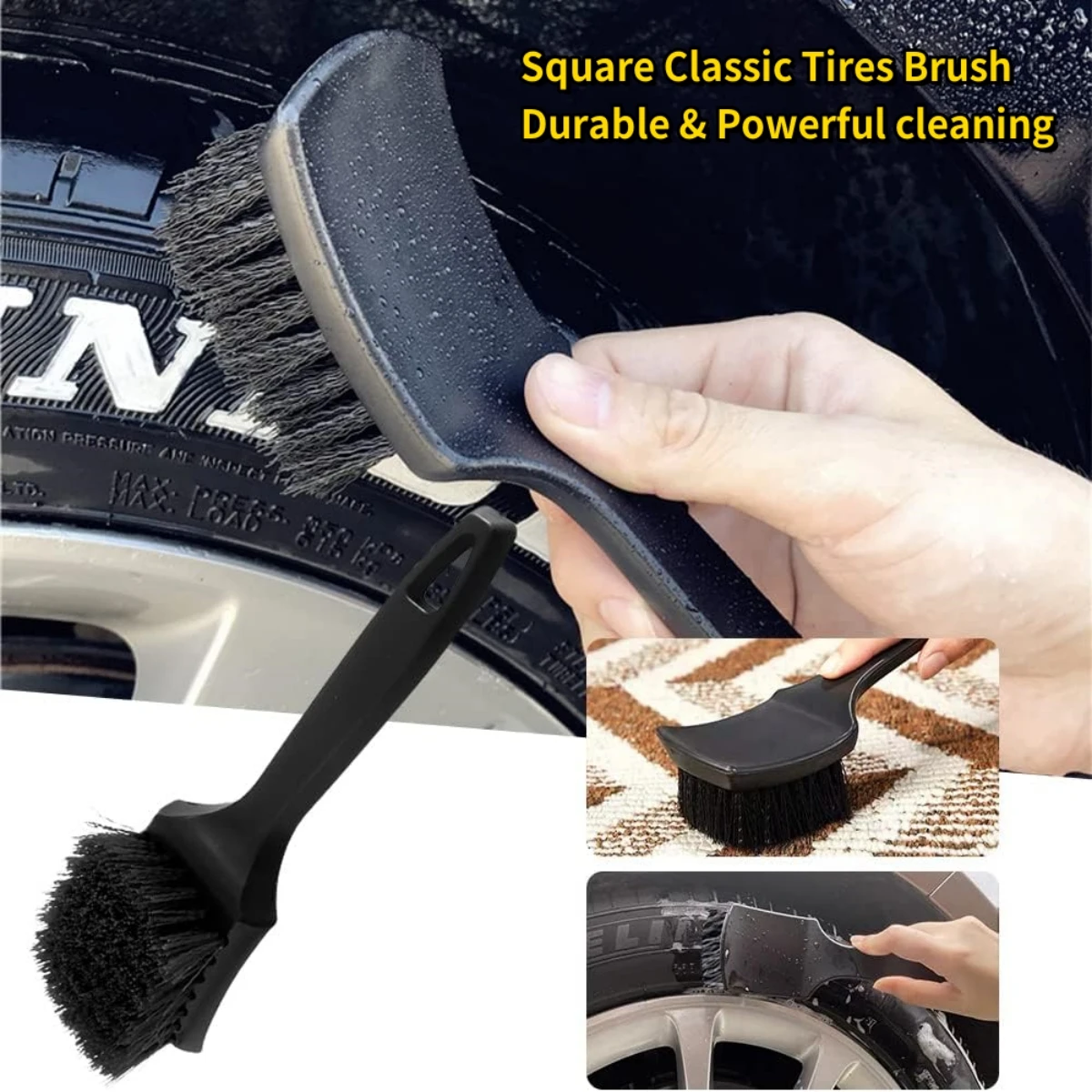 Car tire wheel hub cleaning kit 8 PCS Auto Detailing Brushs Tire Shine Applicator Multipurpose Car Easy Cleaning Tool Set