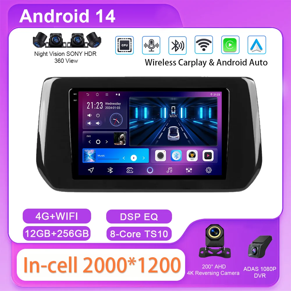 

Car Radio Carplay Android Auto For Suzuki Swift 6 2023 Auto Multimidia Video Player GPS QLED Touch Screen 2din Stereo Head Unit