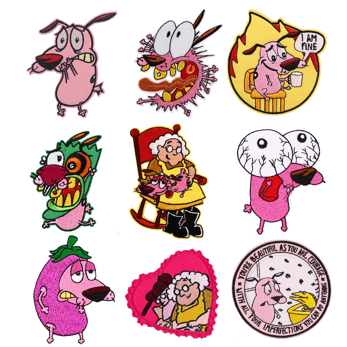 Funny Animals Patch Iron On Embroidered Patches For Clothing Thermoadhesive Patches On Backpacks DIY Jackets Stickers For Kid