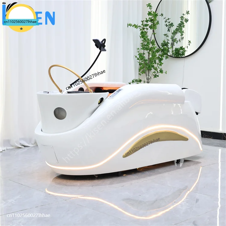Adjustable Salon Shampoo Chair Electric Massage Bed For Head Therapy Medical Spa Salon Treatment Furniture