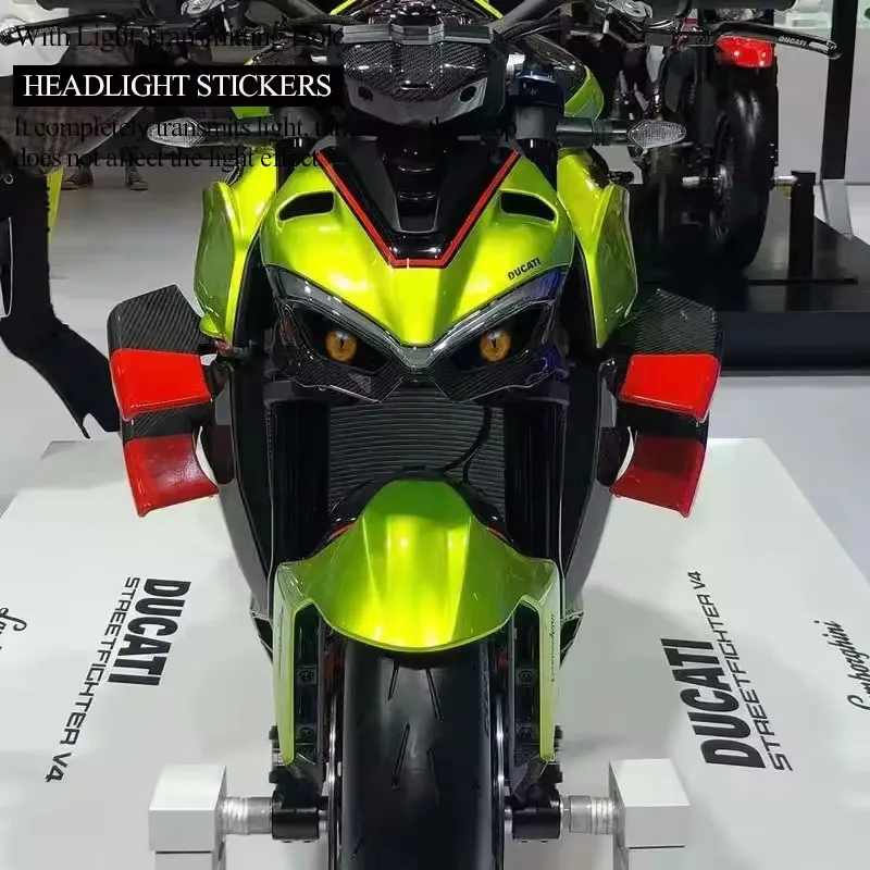 Motorcycle Headlight Sticker For Ducati Streetfighter V4 V4S 2023 2024 V4 Head Light Pegatinas Guard Head Light Protection - view 6