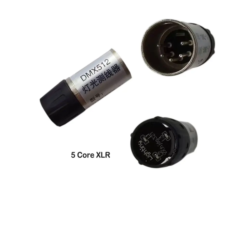 DMX512 Stage Lighting Signal Detector Line Tester XLR Signal Troubleshooting Tool for Moving Head Beam Lights LED PAR Light