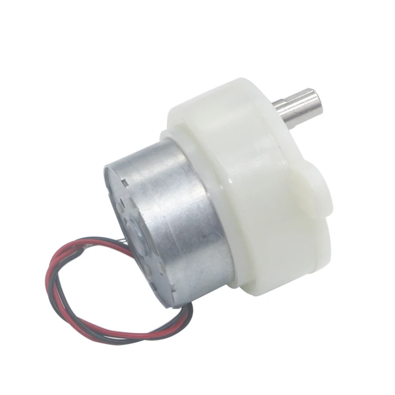 Micro Motor de Redução DC, Veículo Elétrico, Artesanato, Caixa De Luz Publicitária Elétrica, DC Plastic Gearbox Motor, 6V