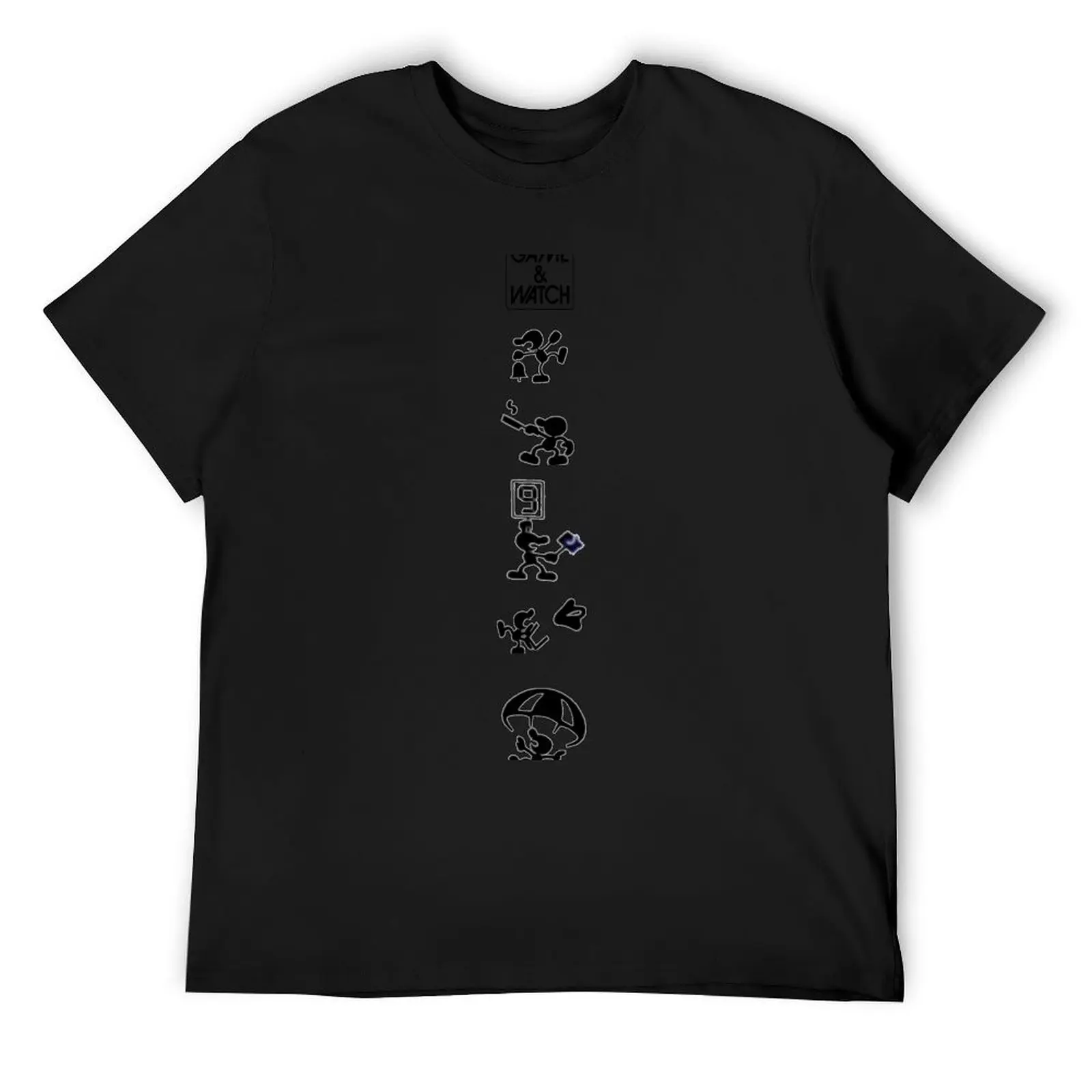 

Mr. Game & Watch Moves T-Shirt topping customs anime clothes korean fashion big and tall t shirts for men