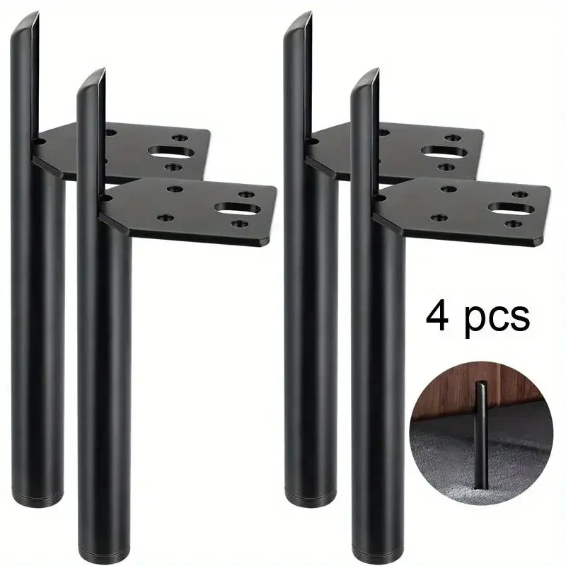 4pcs Metal Cabinet Legs, Lightweight Luxury Bathroom Vanity Legs, DIY Sofa Legs, Coffee Table Cabinet Metal Furniture hardware