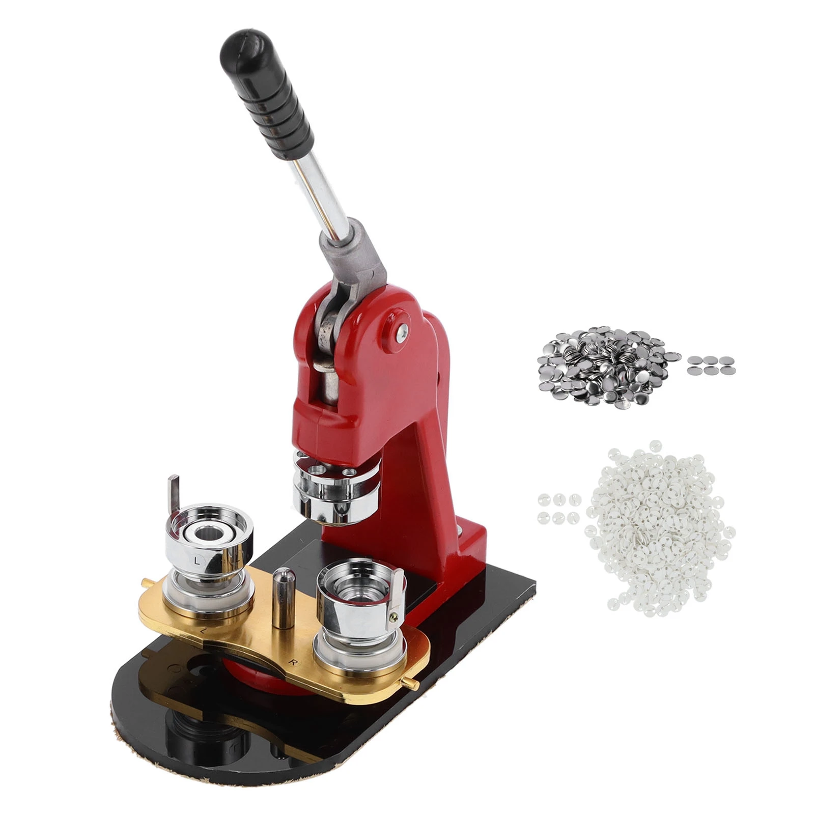 

Button Maker Badge Making Press Pressing Machine 25mm with 1000 Buttons for Household