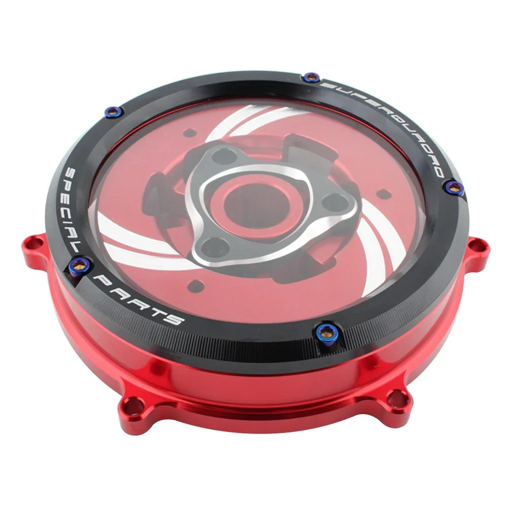 Motorcycle Racing Clear Clutch Cover & Spring Retainer For Ducati 1199 1299 Panigale S 2012-2014 ABS Tricolore 2012-2013 V2 2020