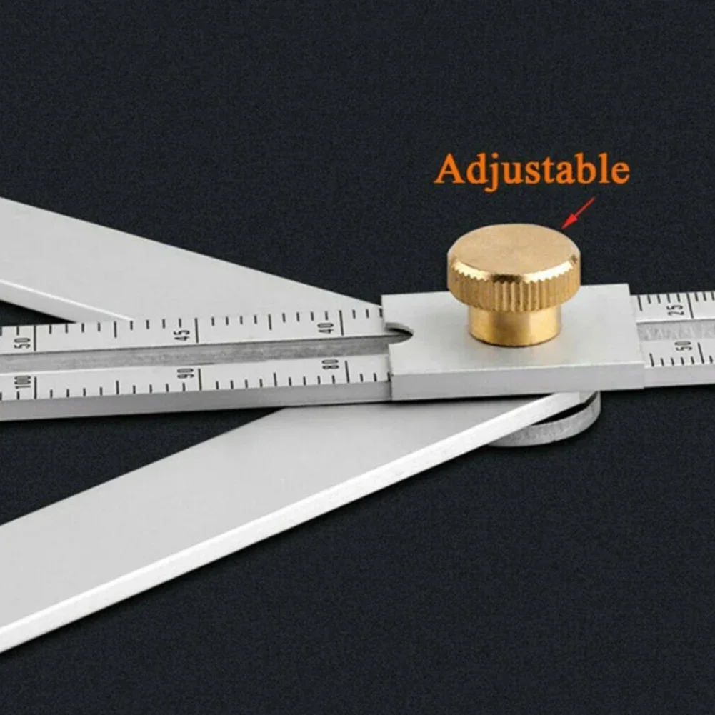 Protractor Square Protractor Silver Stainless Steel Tool 1 Pc 17.1cm Measurements Multi-Angle Corner Angle Finder