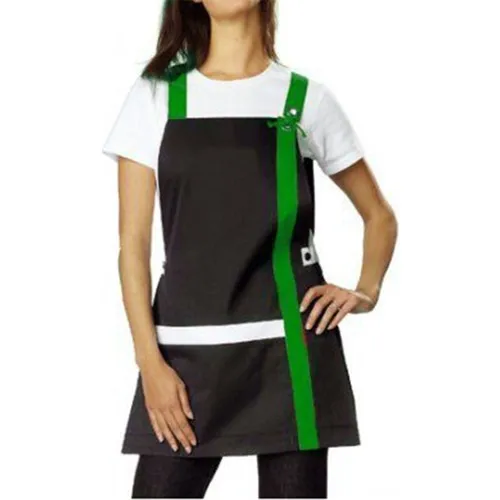 Medusa Forma Bib Apron Chef Barista Cook Barber Tattoo Waiter Bib Green