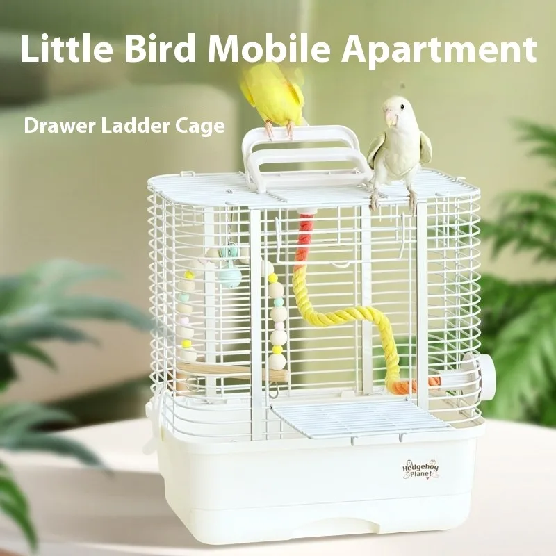 

Ящик-лестница, дорожная клетка для попугаев, корелл, зябликов и белков, складная крестовая проволока, транспортная среда обитания