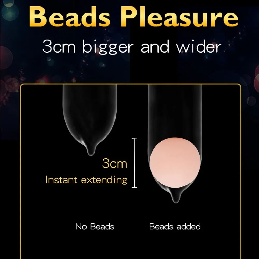 Vibrating อวัยวะเพศชาย Extender ลูกปัดถุงยางอนามัยเพศของเล่นสําหรับชายคู่ Reusable Ball อวัยวะเพศชาย DELAY Ejaculation เร้าอารมณ์ผลิตภัณฑ์