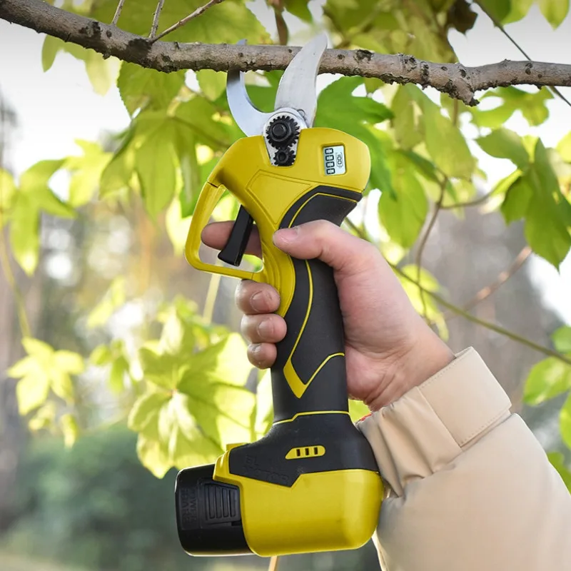 Electric Scissors Power Tools Pruning Fruit Trees Rechargeable Lithium Battery Sharp Blade Head Lightweight Long Endurance