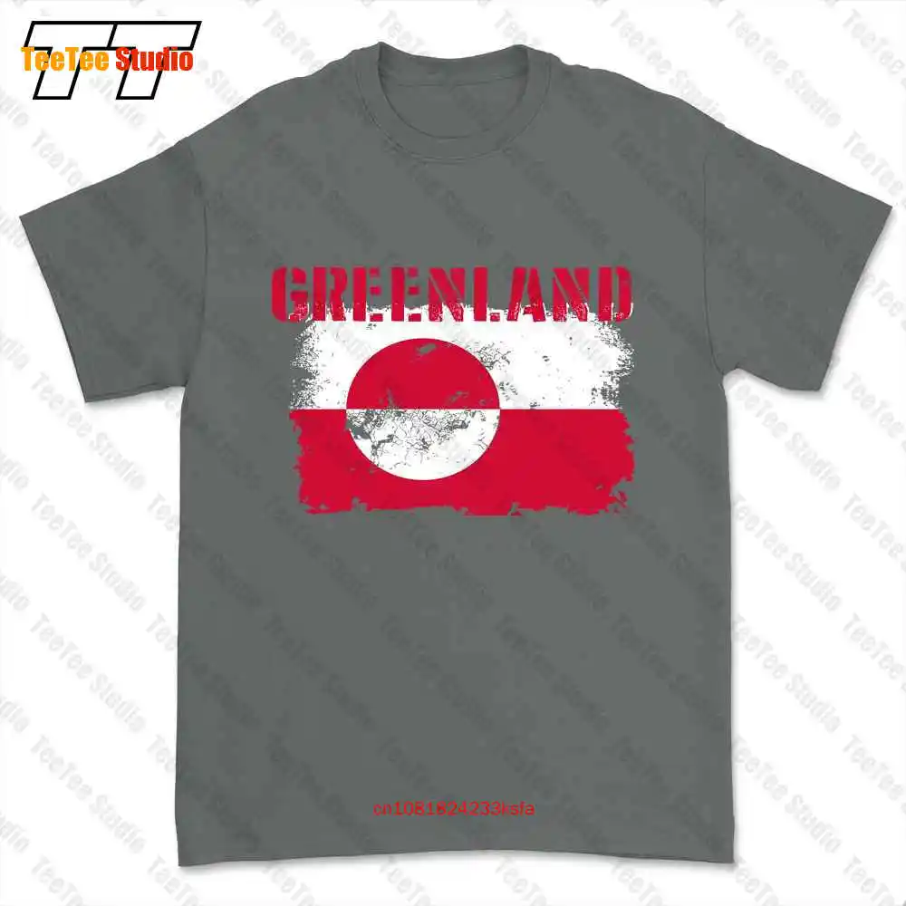 T-shirt com bandeira da Gronelândia, mapa da cidade, t3cz