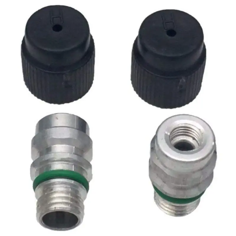 (Liczba 5) Zawór Port ładowania m12x1, 5 z wysokim bokiem męskim A/C zawiera nakrętki do MT0105,800-955, 59946,GM 52458184, 15-5438