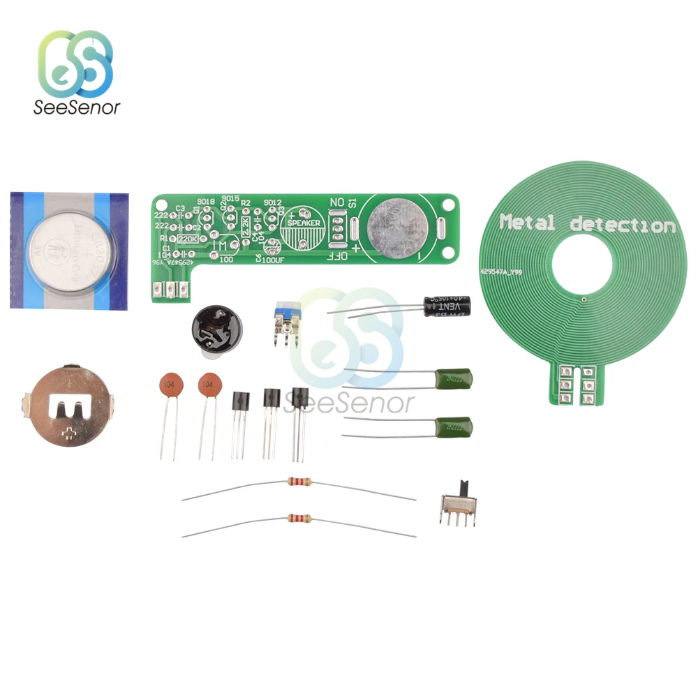 DIY Kit Metal Detector Kit Electronic Kit Non-contact Sensor Board Module DIY Electronic Part Metal Detector DC 3V-5V