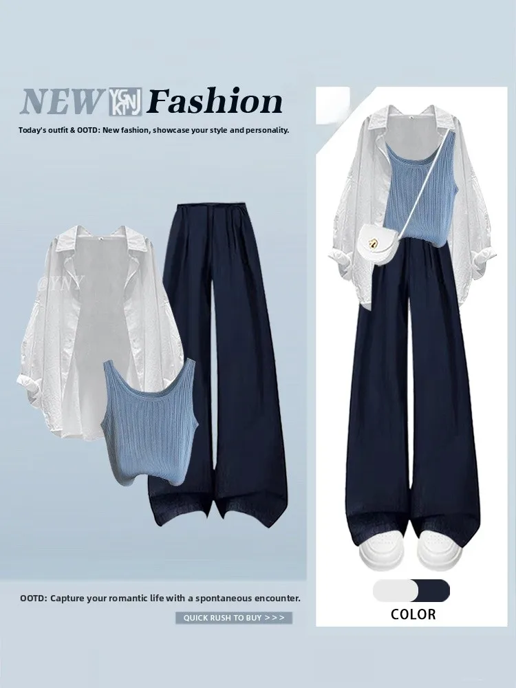 Retro coreano Sle sciolto da donna irt Jaet Denim modello a cuore jeans a gamba larga abbigliamento interno casual autunno Faion Set