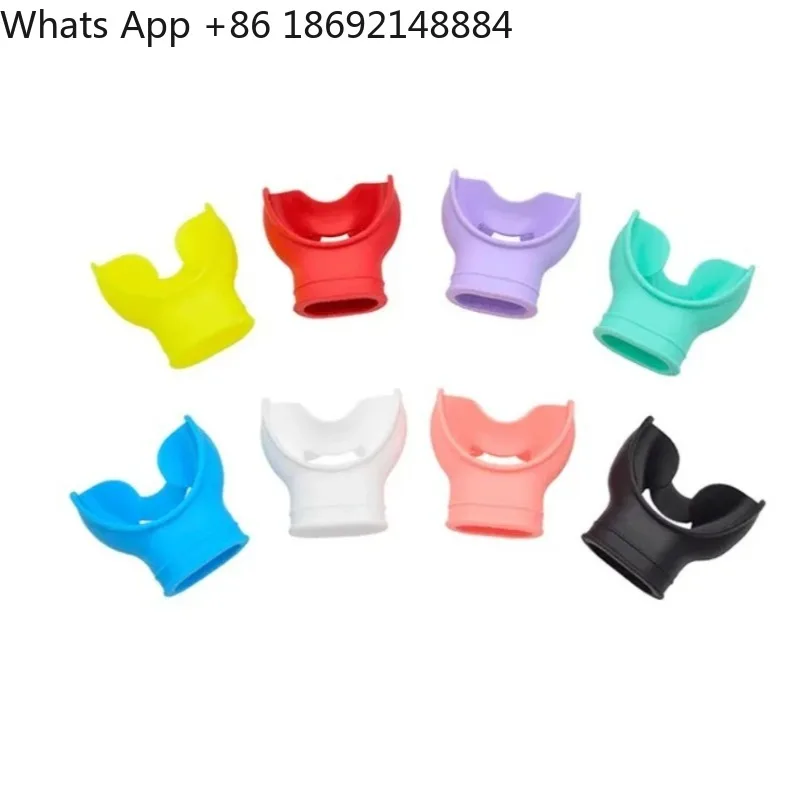 Diving Bite Snorkel Accessories Solid Color Silicone Support for Deep Diving Regulator Water Equipment Wet