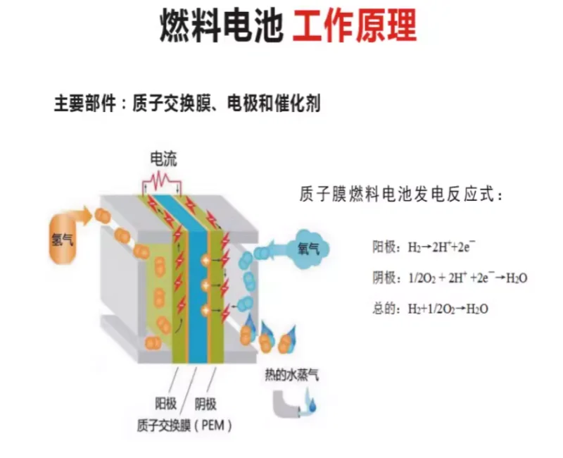 Proton membrane hydrogen fuel cell power generation energy transfer physical experiment teaching instrument