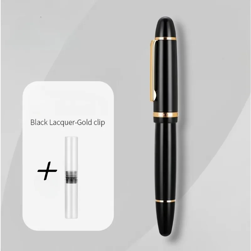 Latest Jinhao High-end Retro Fountain Pen Acrylic No.8 Asvine Nib EF F M Silver Screw in Cap Gift Box School Supplies Stationery