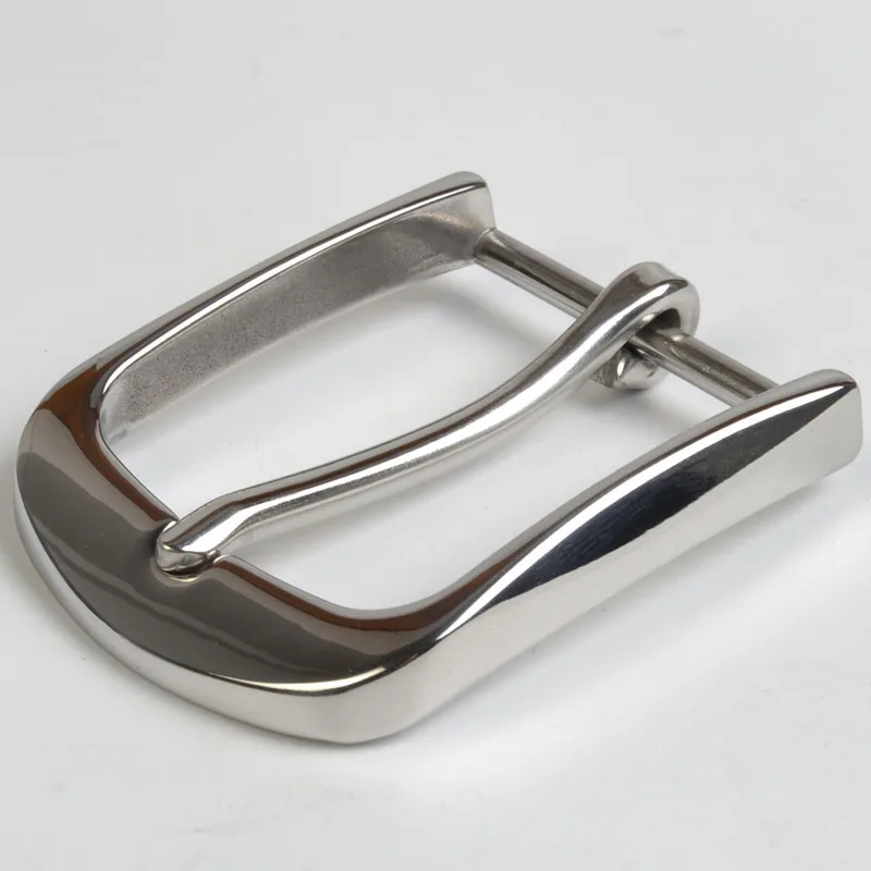 1pc 40mm Solid Stainless steel Men\'s Casual Belt Buckle End Bar Heel bar Buckle Single Pin Half Buckle for Leather Craft Parts