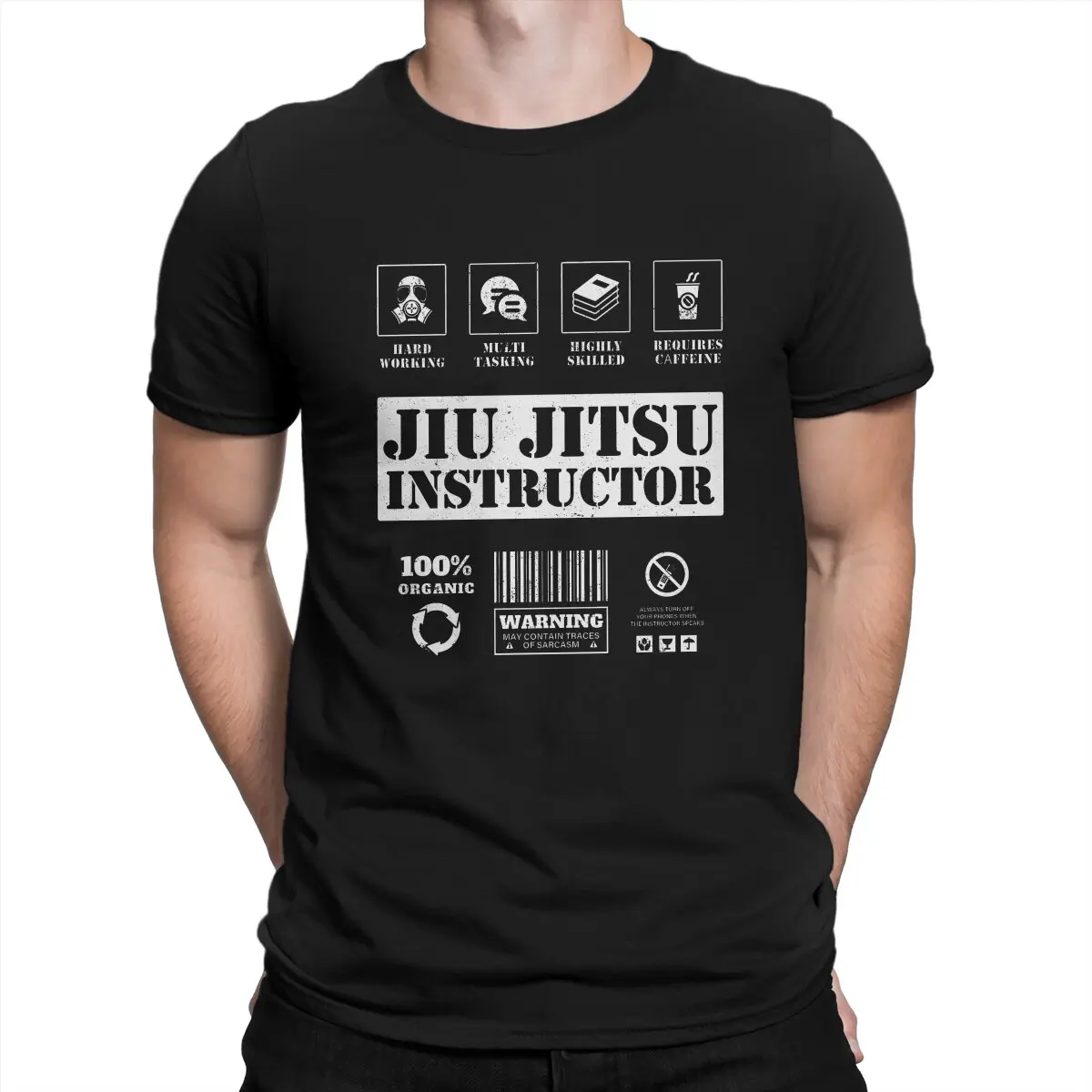 Jiu Jitsu Instructor Tshirt Men Tops Vintage Summer Clothes T Shirt