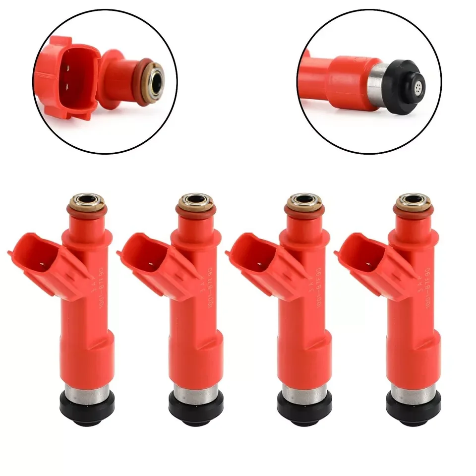 4PCS Fuel Injectors 1001-87F90 For Toyota 2000-2005 Celica 1998-2008 Corolla 2004-08 Yaris Lexus GS300 100187F90 FREE SHIPPING