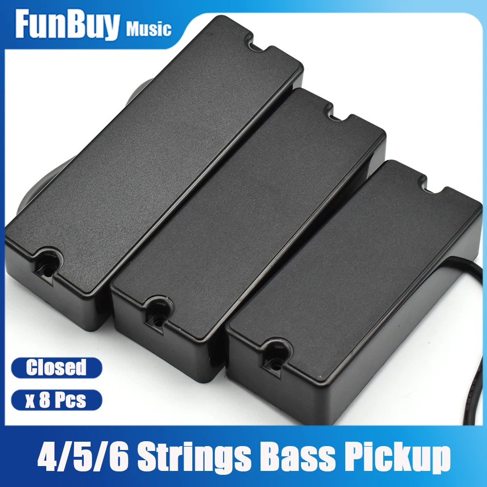 8Pcs 4/5/6 String Humbucker Electric Guitar Bass Guitar Neck Bridge Pickup 