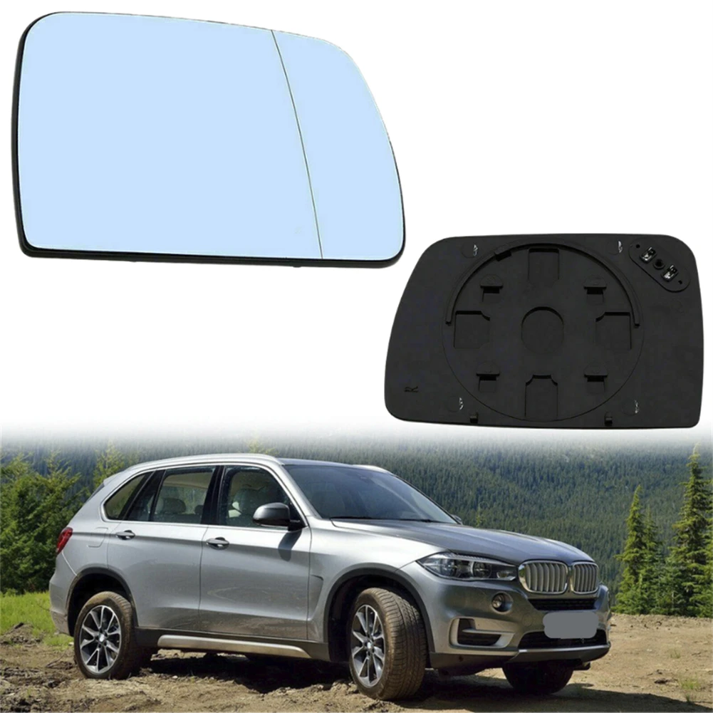 Rearview Mirror 1x Mirror Glass ABS Plastic For BMW E53 1999-2006 Glass Left Anti-fogging 18.3x12.7cm 51167039597