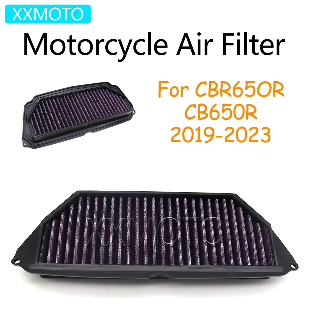 

For Honda CBR650R CB650R CBR 650R CB 650R CBR650 CB650 R 650 2019-2021 2022 2023 High Flow Motorcycle Air Filter Intake Cleaner