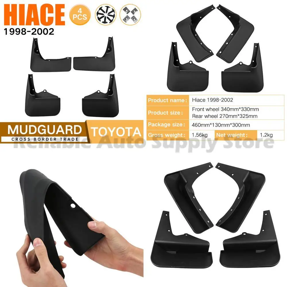 

For Toyota Hiace 1998-2002 Mudguard Rubber Trim Front Rear Auto Accessories Best Seller Premium Quality Reliable Performance