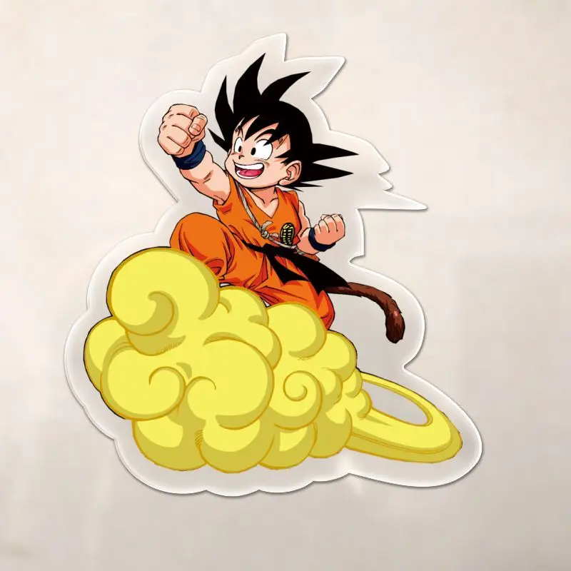 15 sztuk/zestaw Dragon Ball Goku magnes na lodówkę Anime Cartoon przezroczyste zdjęcie tablica ogłoszeń naklejka lodówka naklejki magnetyczne