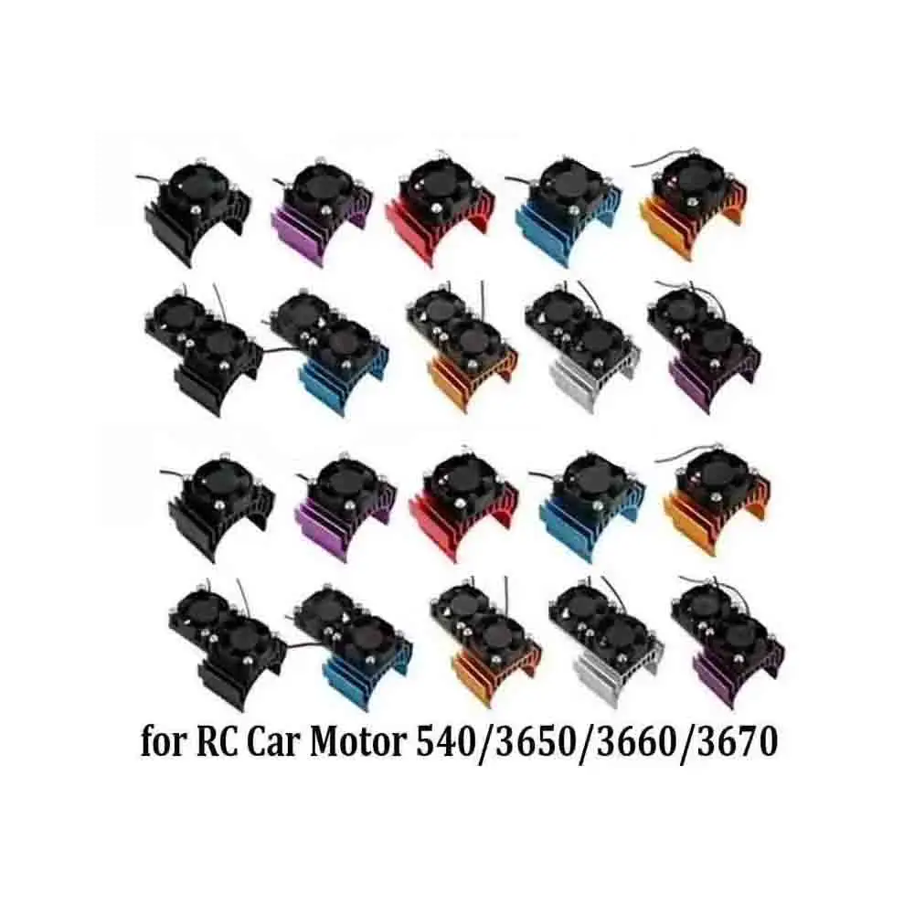 

Heat Sink Cooling Fan Compatible for 1/8 1/10 1/12 Scale RC Cars TRAXXAS AXIAL FS HSP TAMIYA HPI Redcat Sakura Wltoys