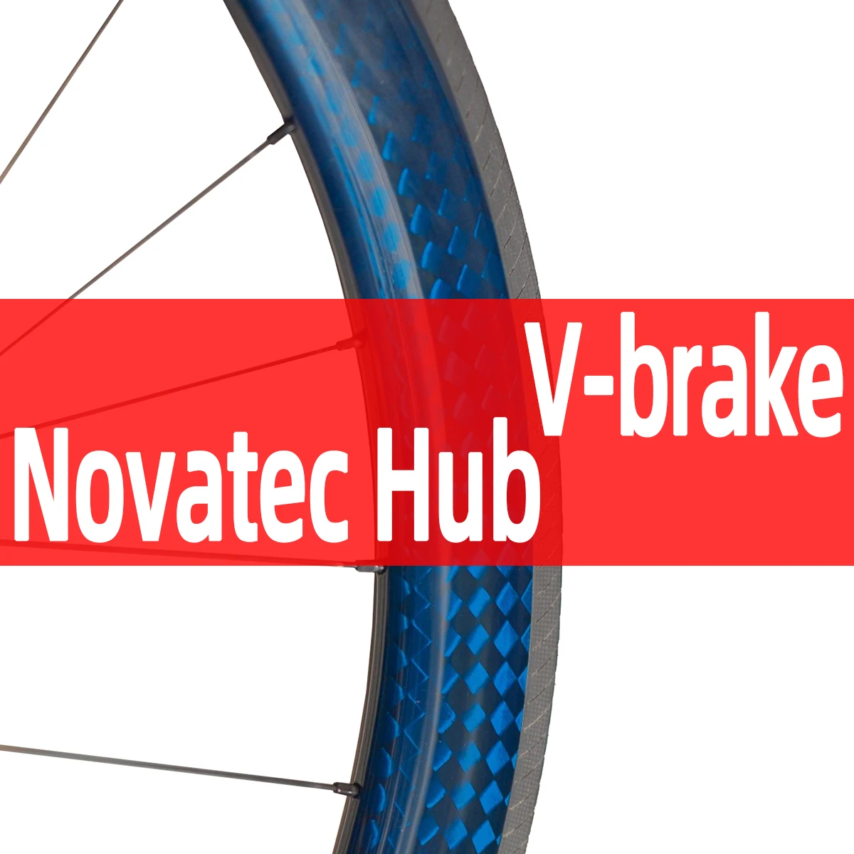 Conjunto de rodas Novatec para bicicleta de estrada com freio V-brake, conjunto de rodas tubeless T1000 feito à mão, conjunto de rodas aerodinâmicas de fibra de carbono T800 700c.