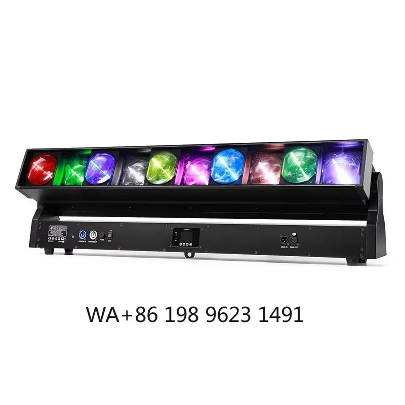 10x60W RGBW 4in1 Pixel Zoom DMX Moving Head Light 600W Stage Lamp for Concert Theater Wedding Party Club
