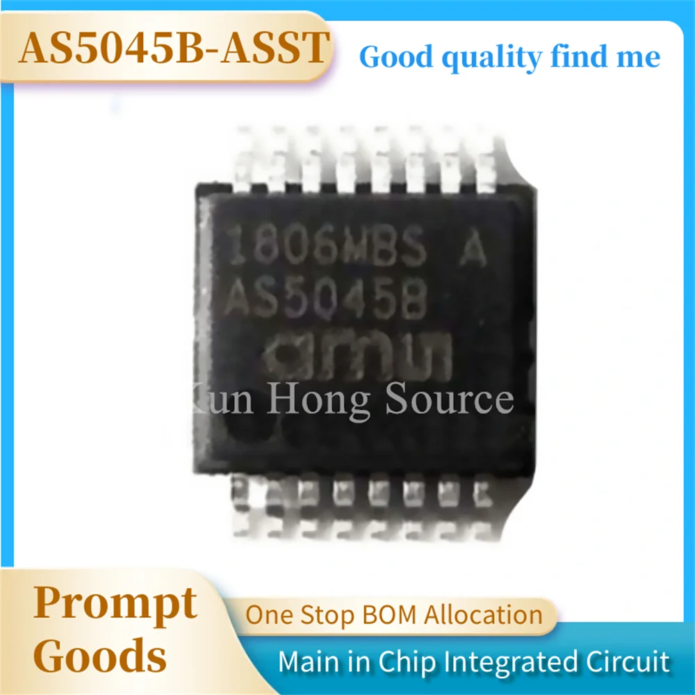 （1PCS） AS5045 AS5045B-ASST 12 bit magnetic encoder chip can replace AS5145B SSOP16