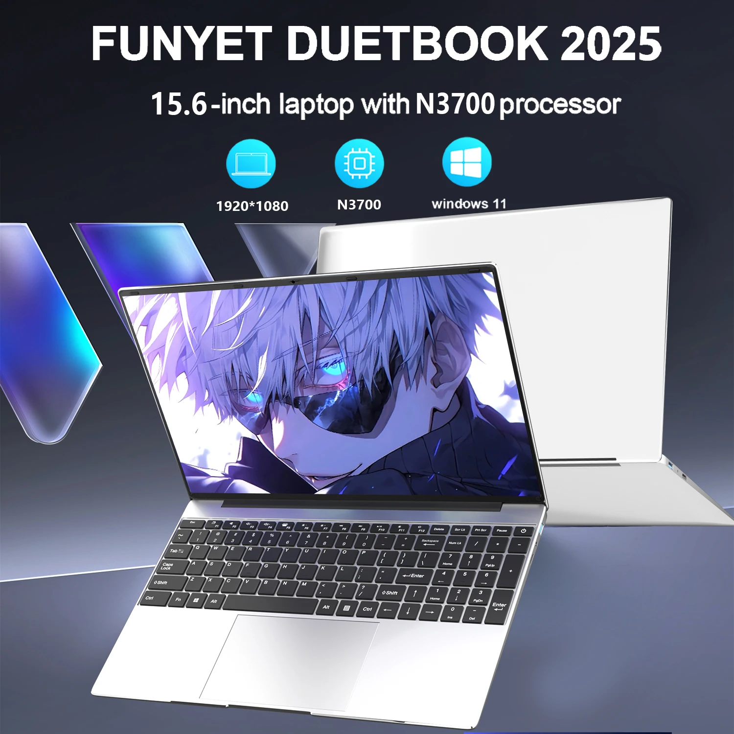 yZ[zIWi X m[gp\R 15.6C` 16GB RAM 2TB SSD Intel N3700 Q[~OPC 1920*1080 fBXvC ItBX wKpRs[^[ PC Windows 11 Pro