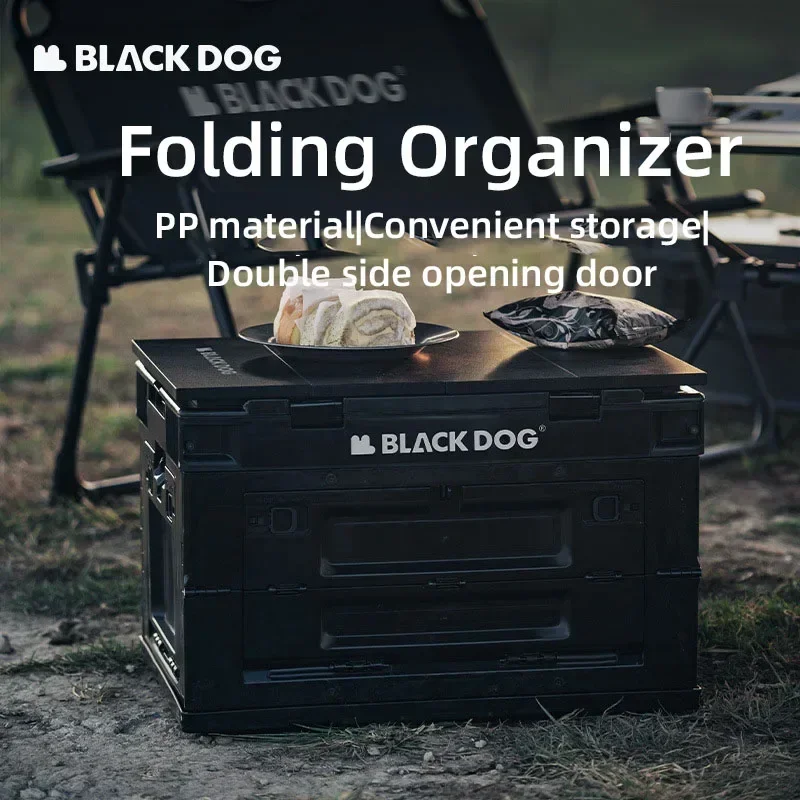 BLACK DOG Outdoor Camping Vientiane Storage Large Capacity Folding Double Side Opening Multifunctional Portable Storage Boxes