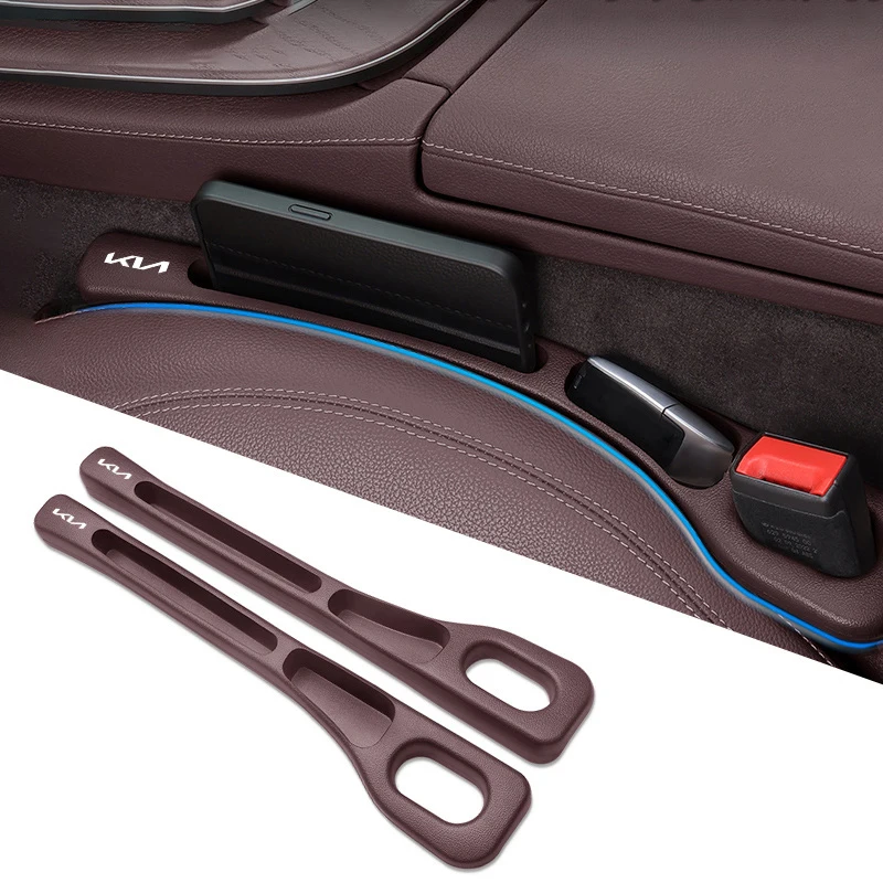 For KIA GT Line EV6 Sorento Niro EV9 Sportage Cerato Forte Stonic Car Seat Gap Filler Strip Leak-proof Plug Storage Accessories