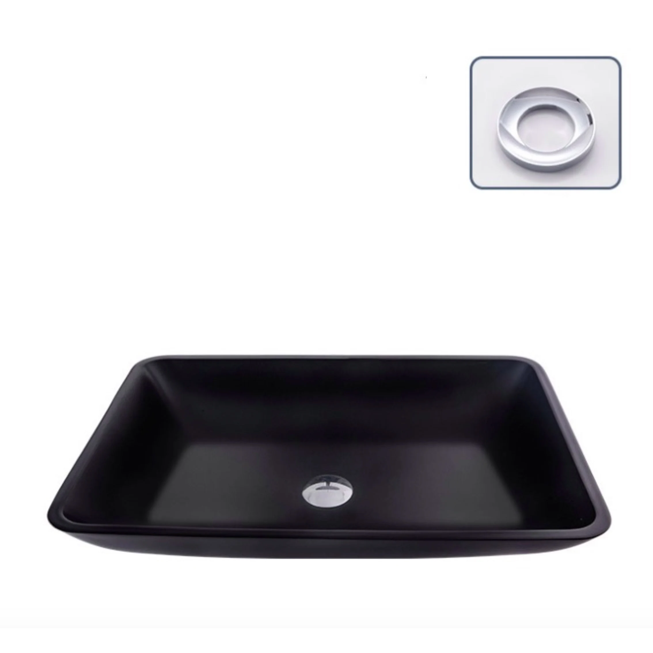 

Frosted Black Wash basin Art Craft Basin Glass Above Counter Basin Bathroom Washbasin