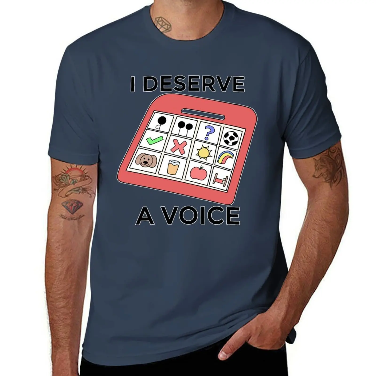 

AAC - I Deserve A Voice T-Shirt anime tshirt funny t shirts man t shirts for man pack white T-Shirt