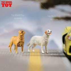 Painted Miniatures 1/64 1/87 1/24 1/18 1/24 Small Dog Animal Scene Figure Accessory Unpainted Model For Cars Vehicles Decoration