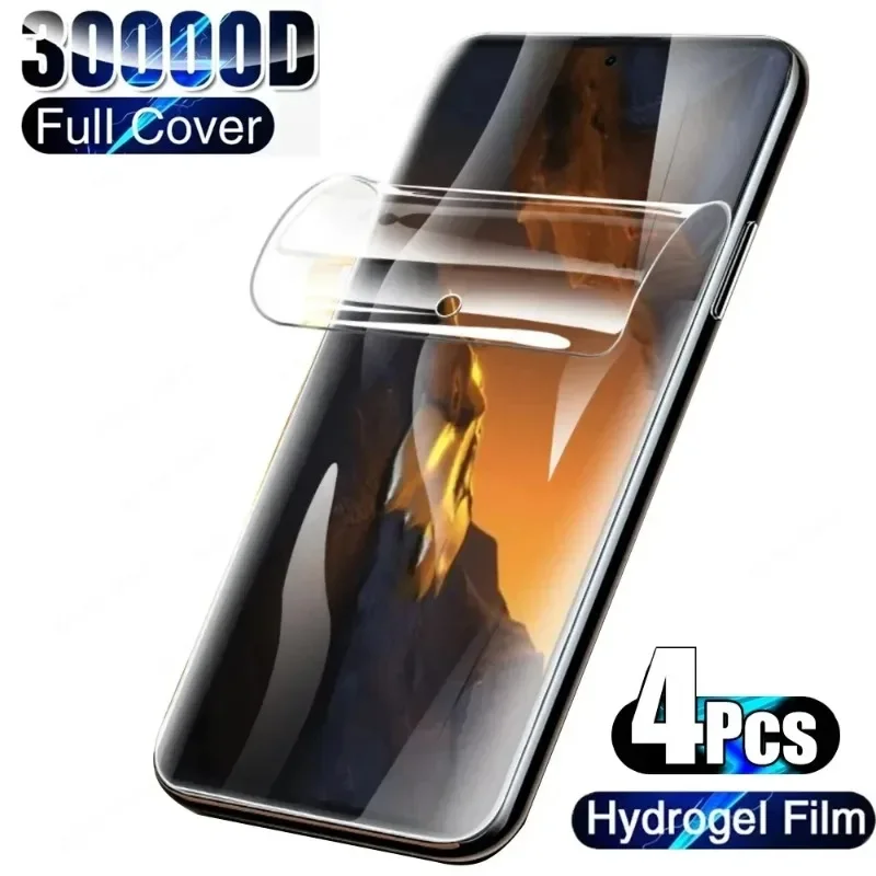 

4PCS Full Cover Hydrogel Film For ZTE Axon 60 Lite Fresh 60 Anshin Family Screen Protector For ZTE Blade A75 4G 5G Not Glass