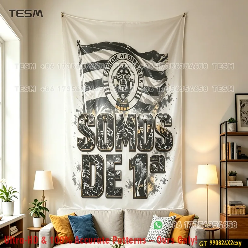 TESM 3D Print Competition Banners Fence Flags Wall Art Decorative Tapestries Hanging Freely Suitable Living Rooms  Bedrooms