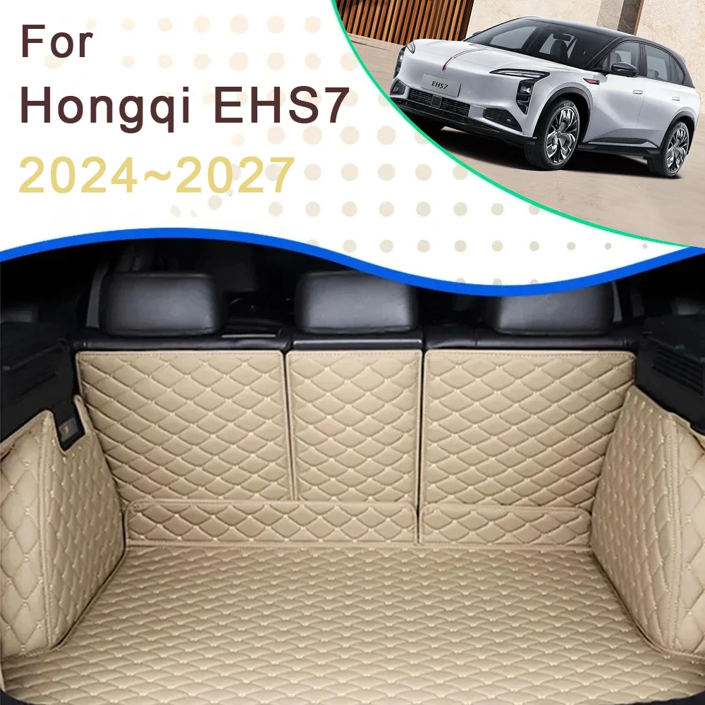 

Автомобильный багажник для Hongqi EHS7 Tiangong 08 2024 2025 2026 2027 Коврик Задние коврики для багажника Коврики для хранения ковров Автоаксессуары