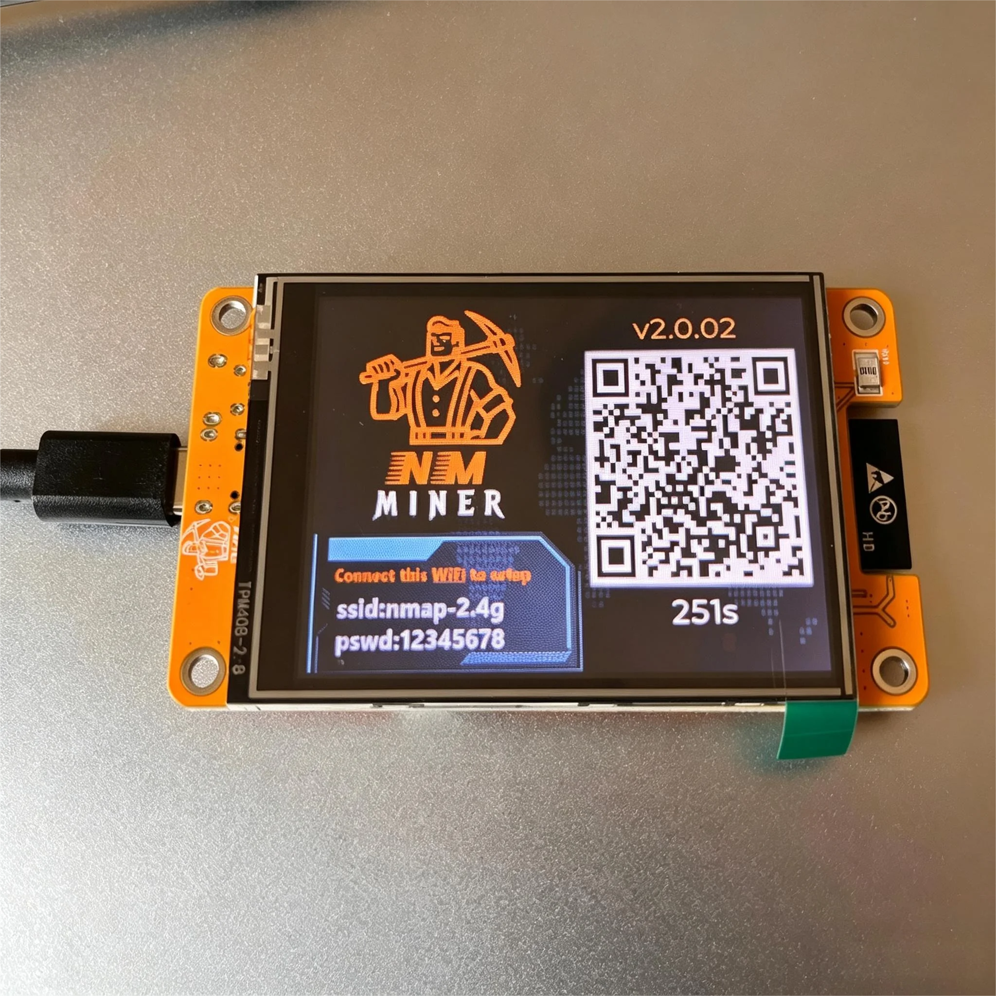Solo Lottery NMMiner CYD BTC Hashrate 987KH/s Lucky Miner for Computer Nerd 2.8 inch Smart Display Crypto ESP32-2432S028R DROOM