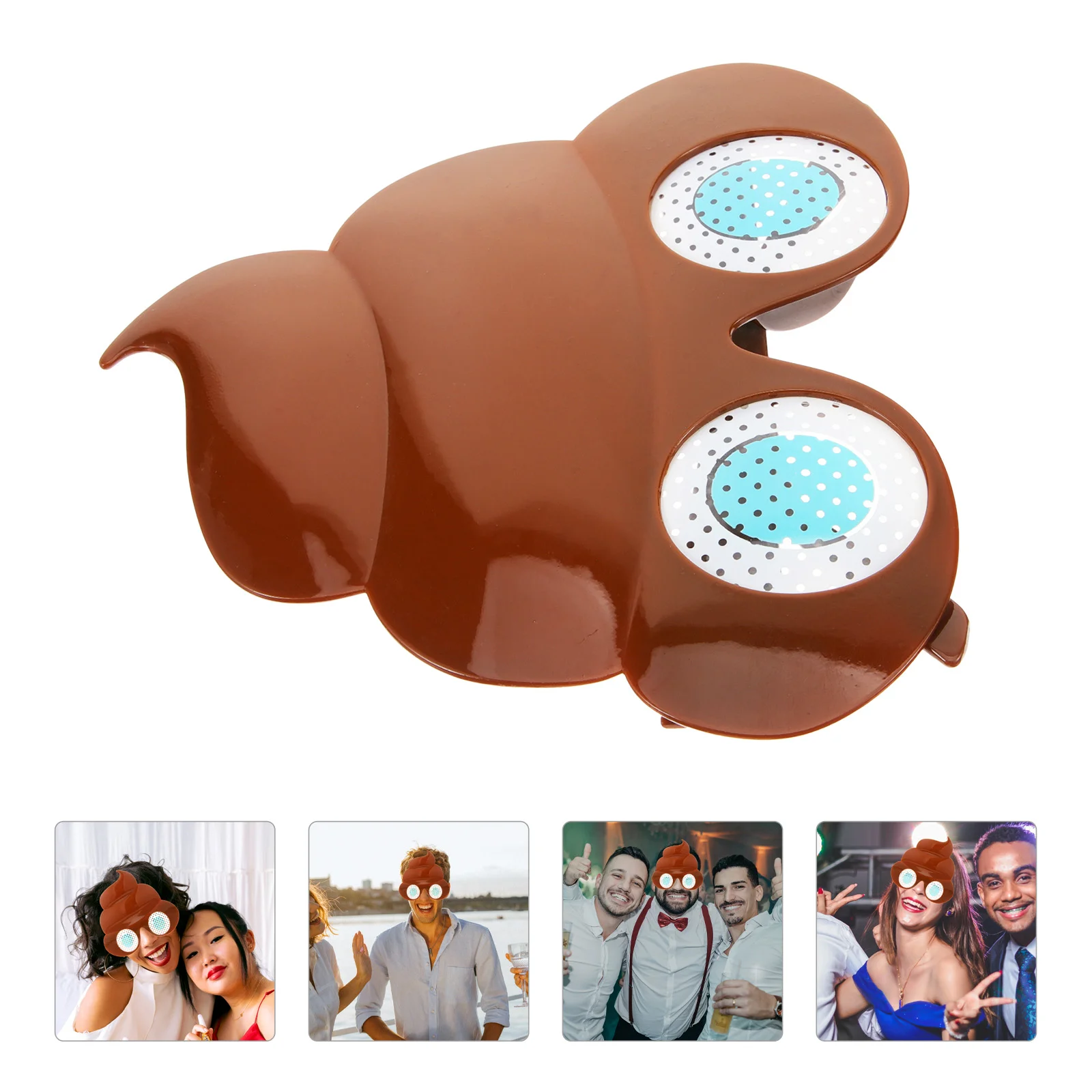 Creative Poop Glasses Trendy Sunglasses Funny for Men Beach Party Clothing Hat Teens Man