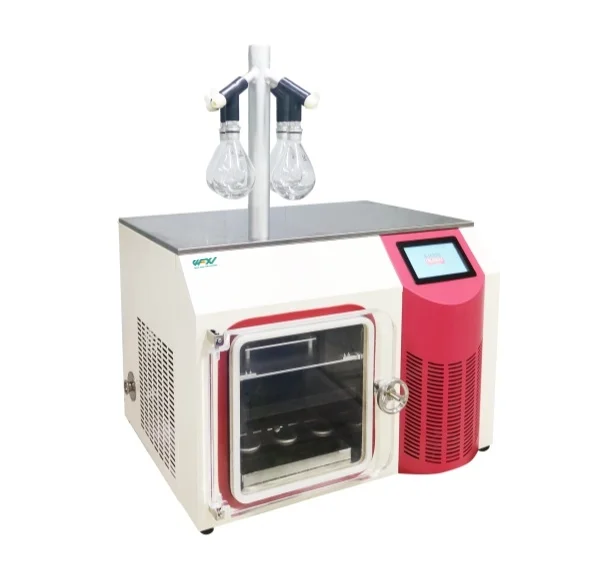 Vertical Laboratory Freeze Dryer Lyophilizer Customizable OEM Lab Supplies for Main Vacuum Freeze Drying of Fruits and Foods